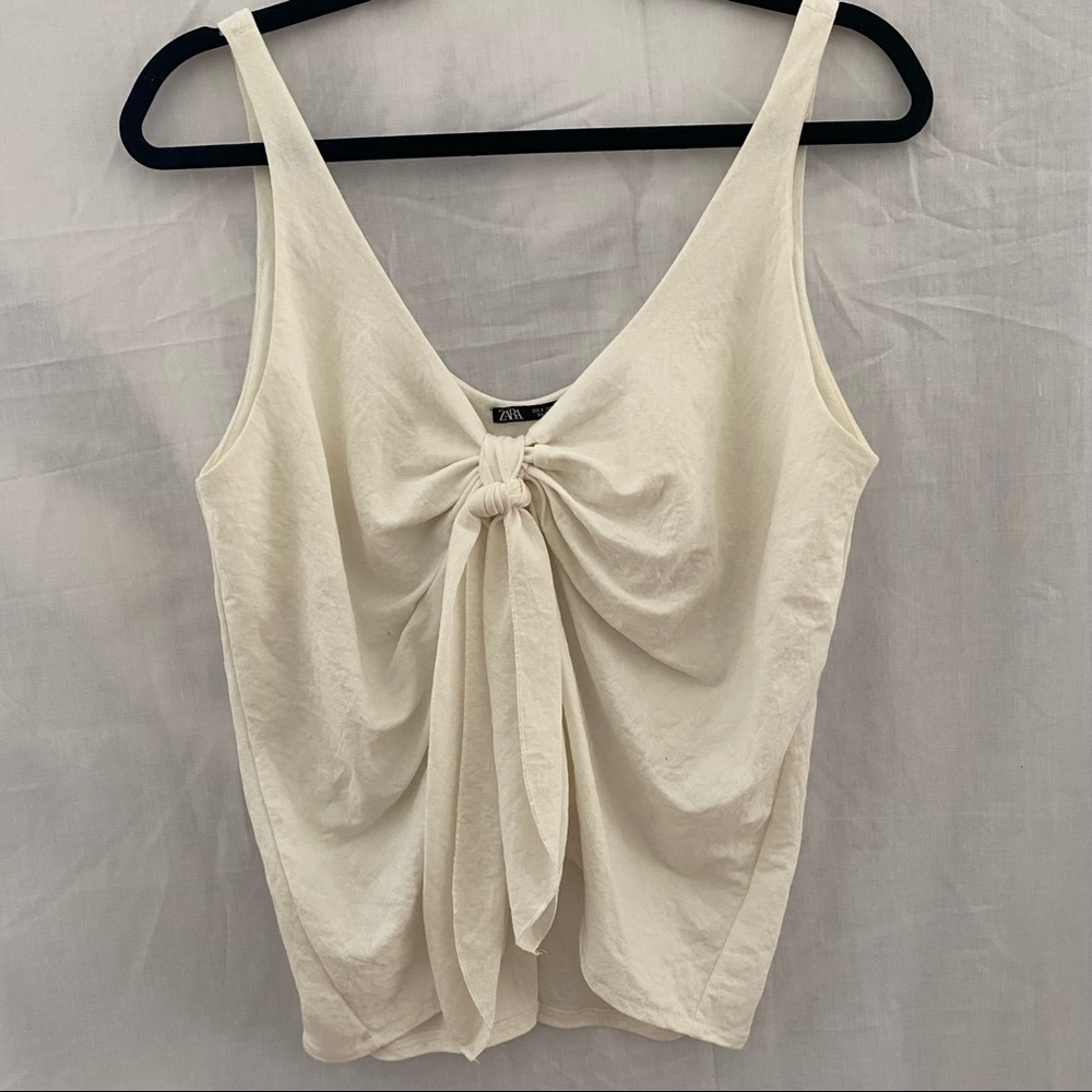 ZARA top with knot - size S